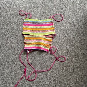 Princess Polly Multicolor Crochet Top